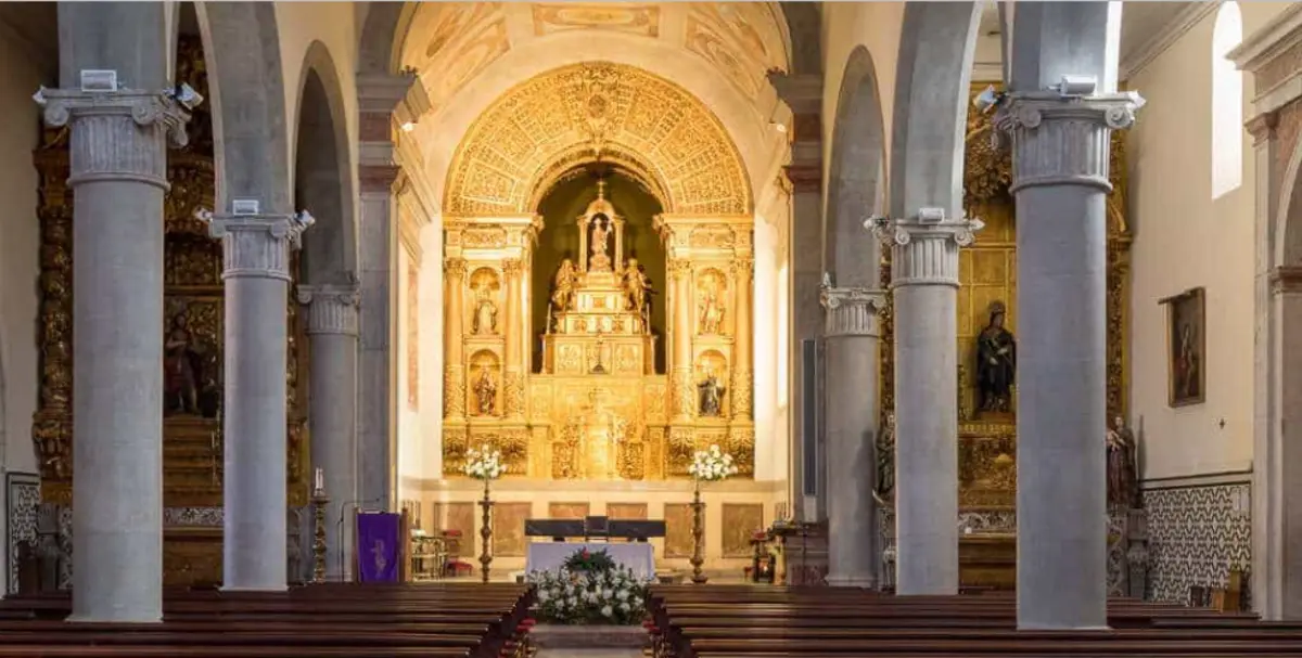 Altar in Church of John the Baptist Lumiar, Lisbon
