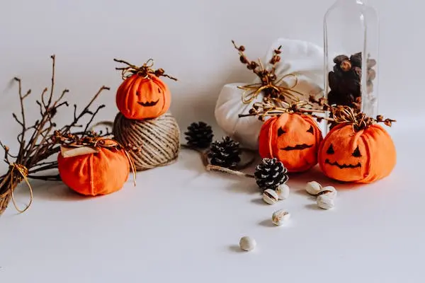 Hallowe’en – A Spooky Miscellany – Pumpkin bags stuffed with herbs