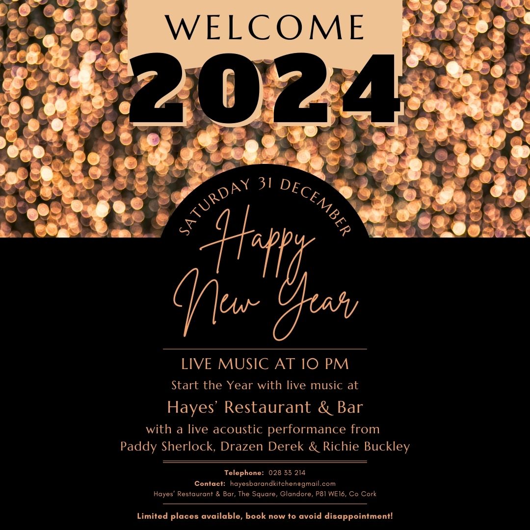 Hayes New Year’s Event Poster - Welcome 2024