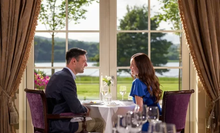 Couple Dining at Lough Erne Resort